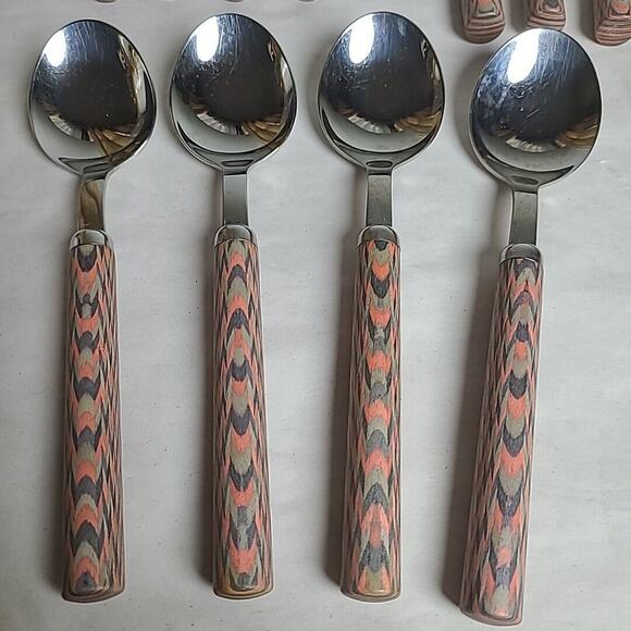 RARE WMF Cromargan Tocca Rosa By Matteo Thun 1980s Germany Post Modern Cutlery - Picture 2 of 15